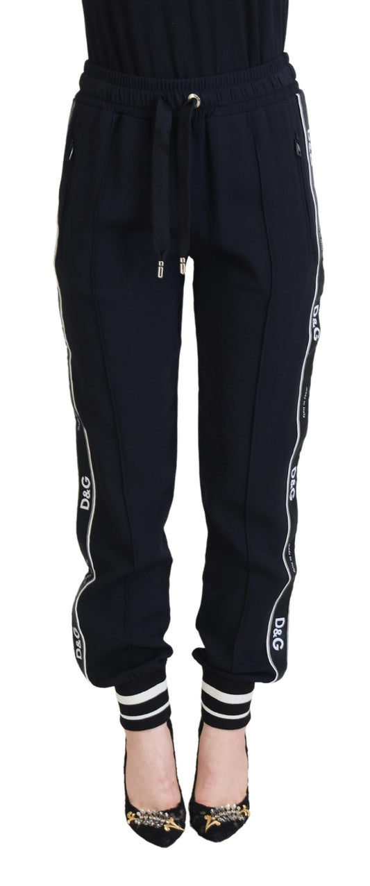 Dolce & Gabbana Elegant Black Knit Joggers - Regular Fit