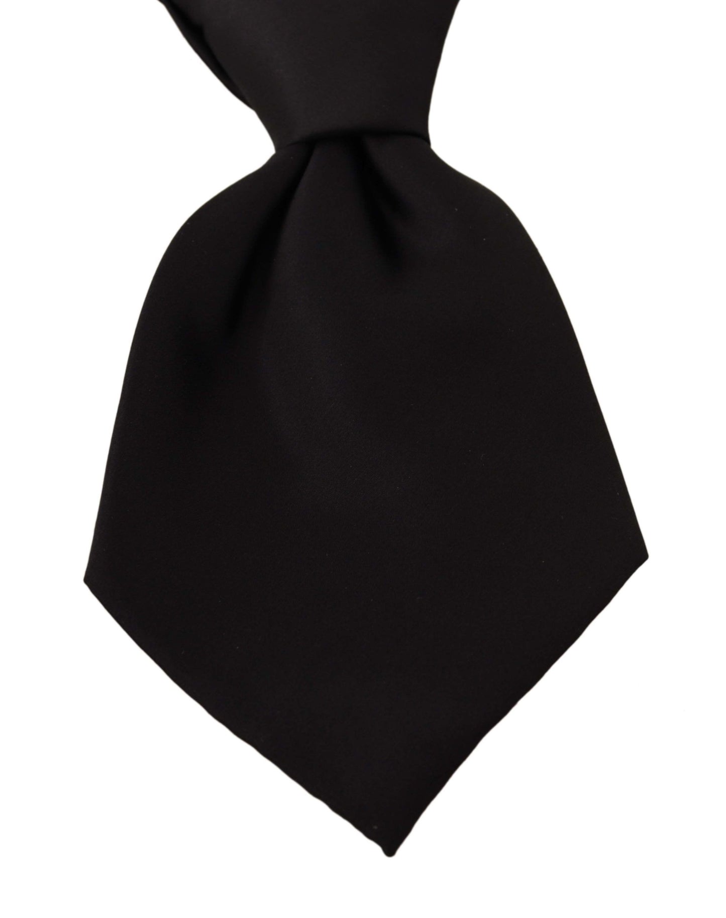 Dolce & Gabbana Elegant Black Silk Tie - Classic Men's Accessory