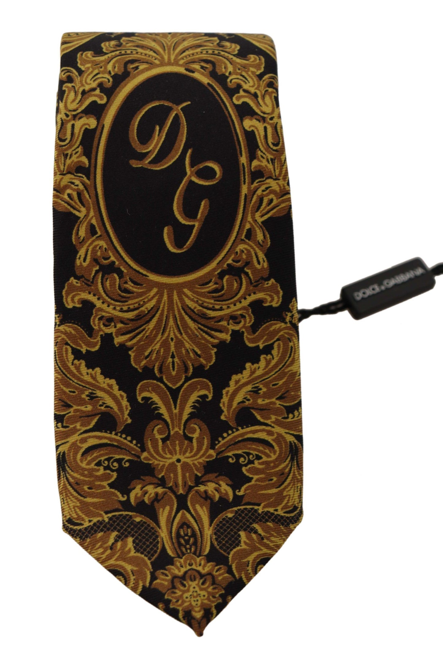 Dolce & Gabbana Elegant Gold Silk Tie