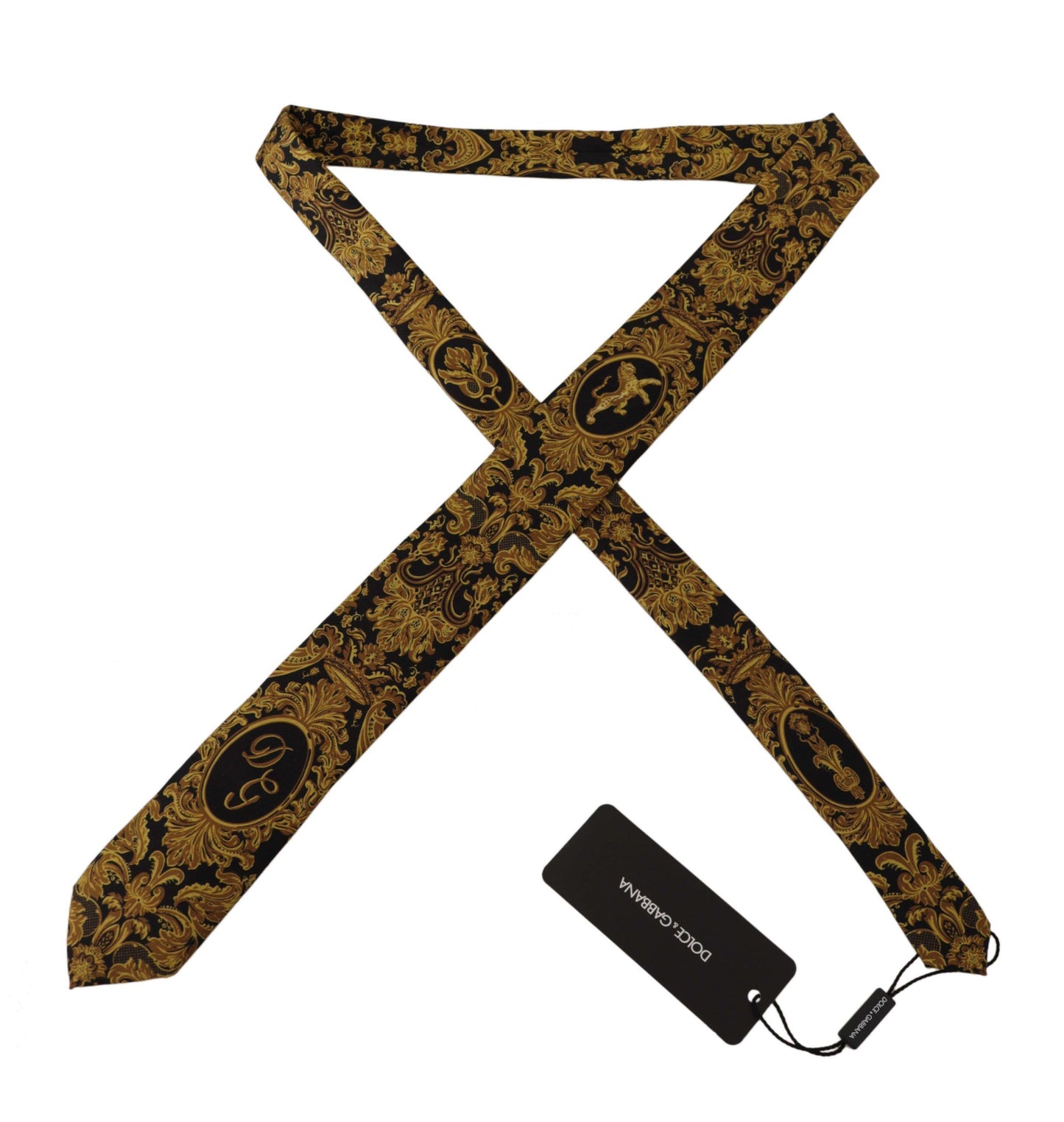 Dolce & Gabbana Elegant Gold Silk Tie