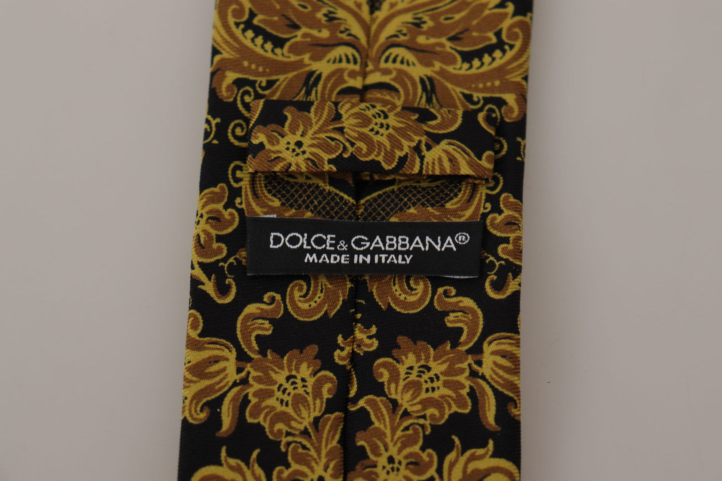 Dolce & Gabbana Elegant Gold Silk Tie