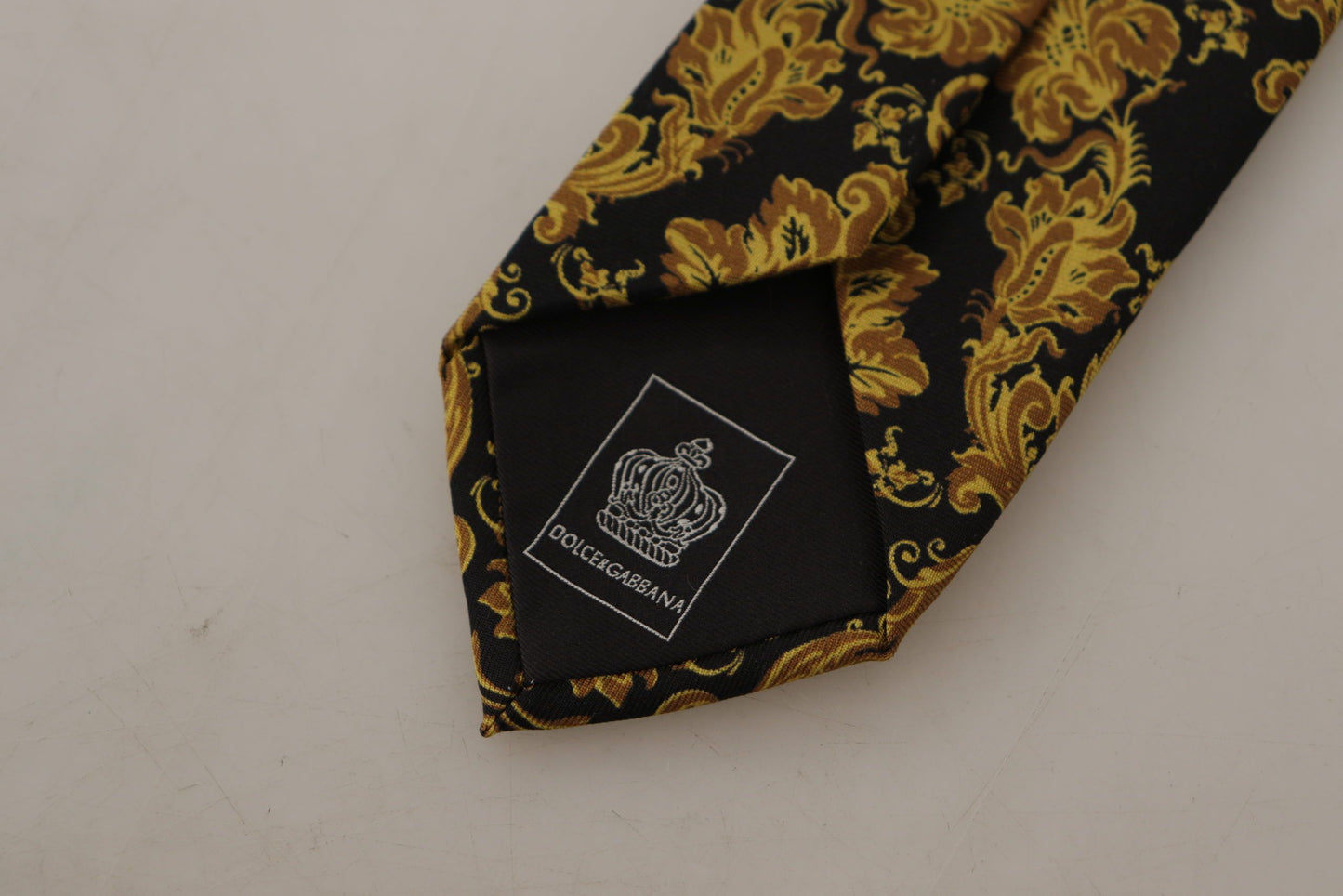 Dolce & Gabbana Elegant Gold Silk Tie