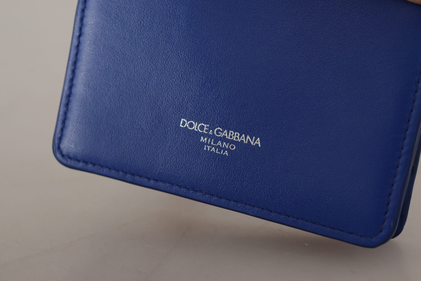 Dolce & Gabbana Elegant Bifold Leather Wallet with Strap