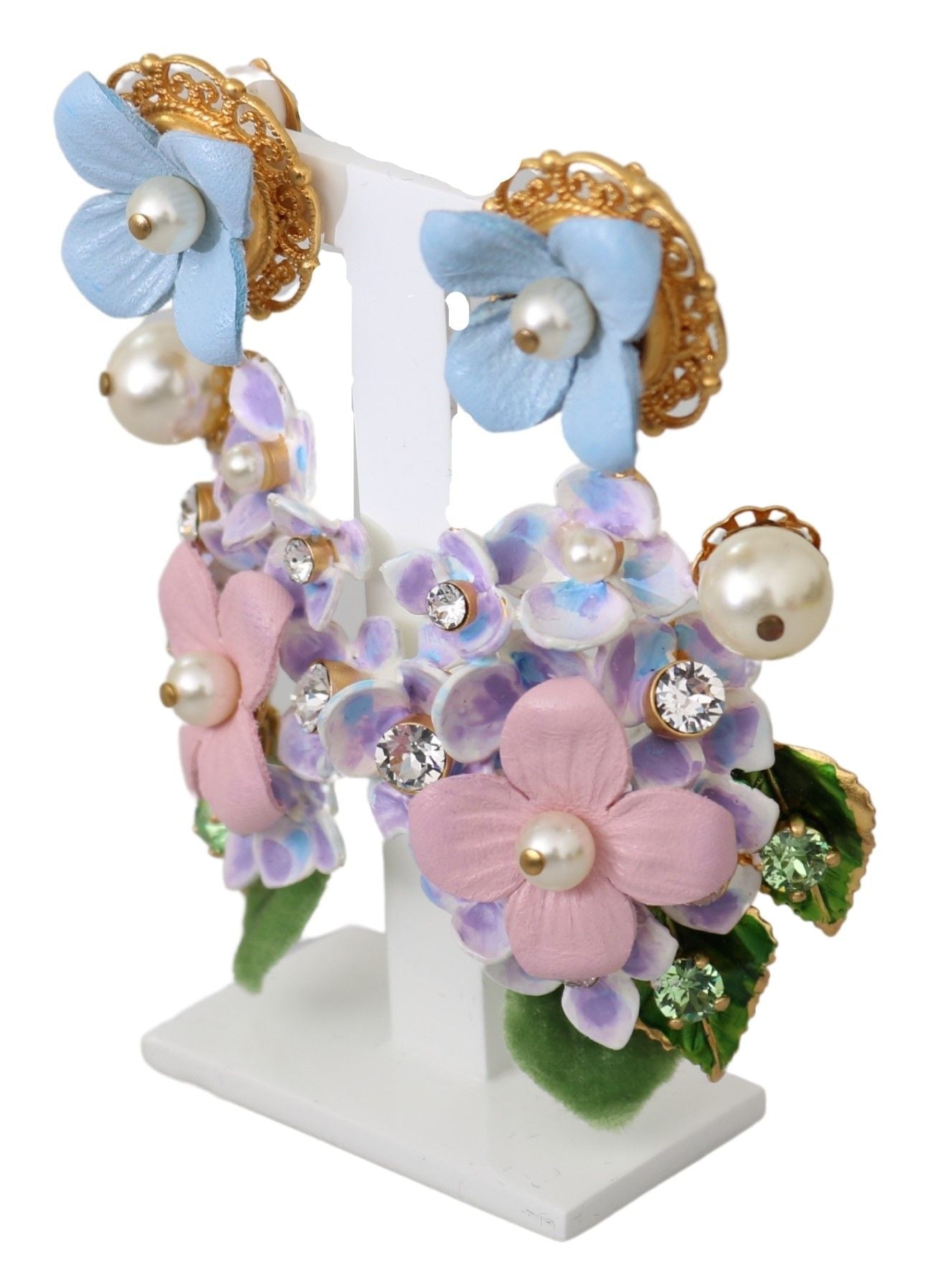 Dolce & Gabbana Enchanting Floral Clip-On Earrings