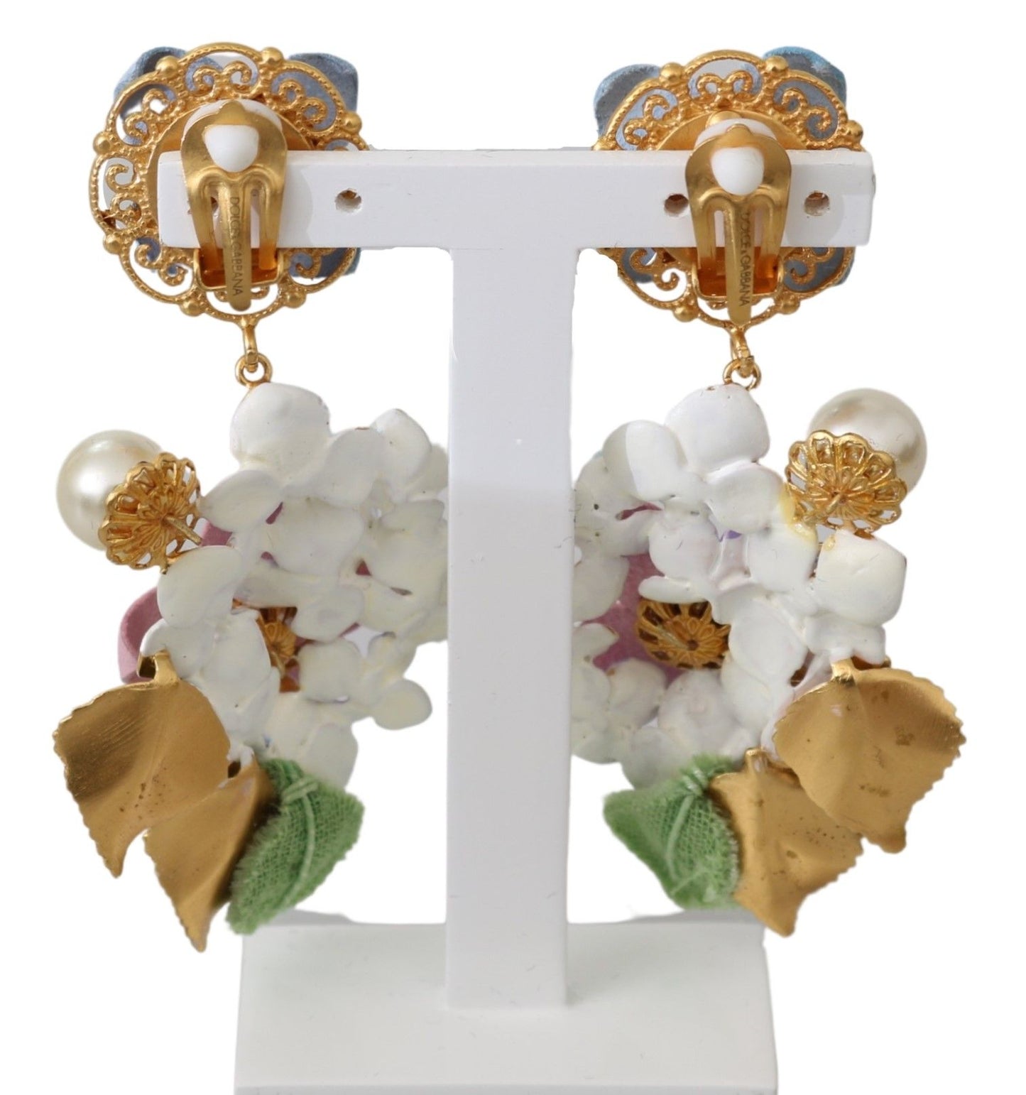 Dolce & Gabbana Enchanting Floral Clip-On Earrings