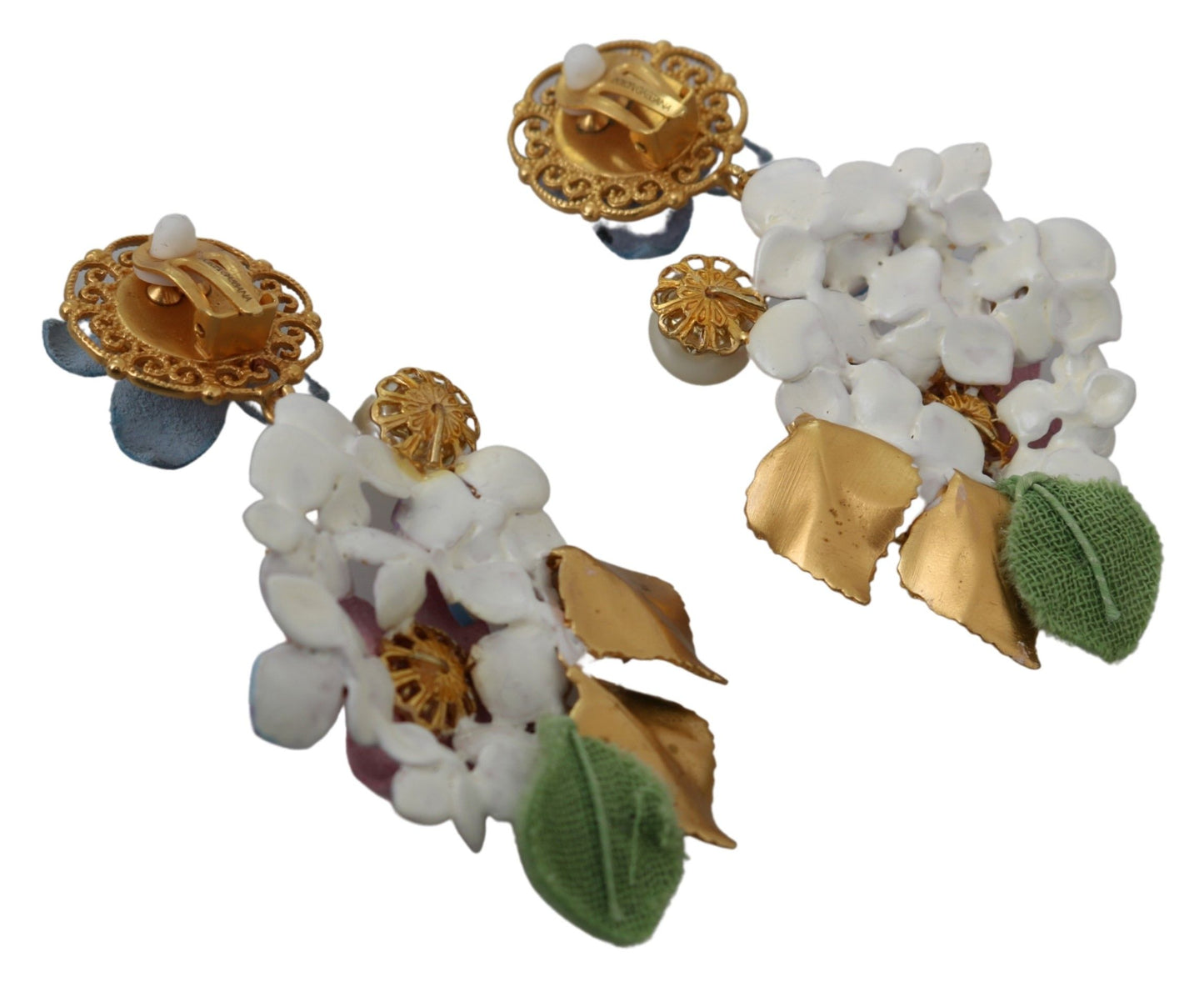 Dolce & Gabbana Enchanting Floral Clip-On Earrings