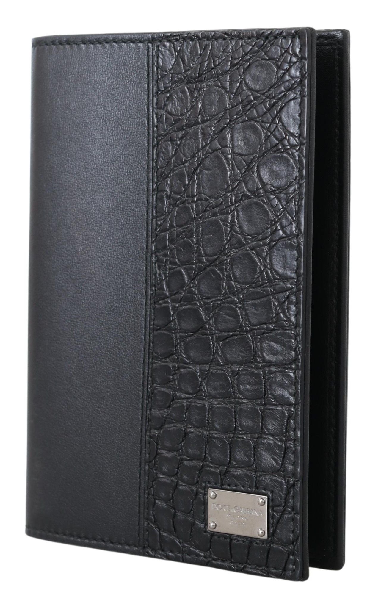 Dolce & Gabbana Sleek Exotic Leather Passport Holder