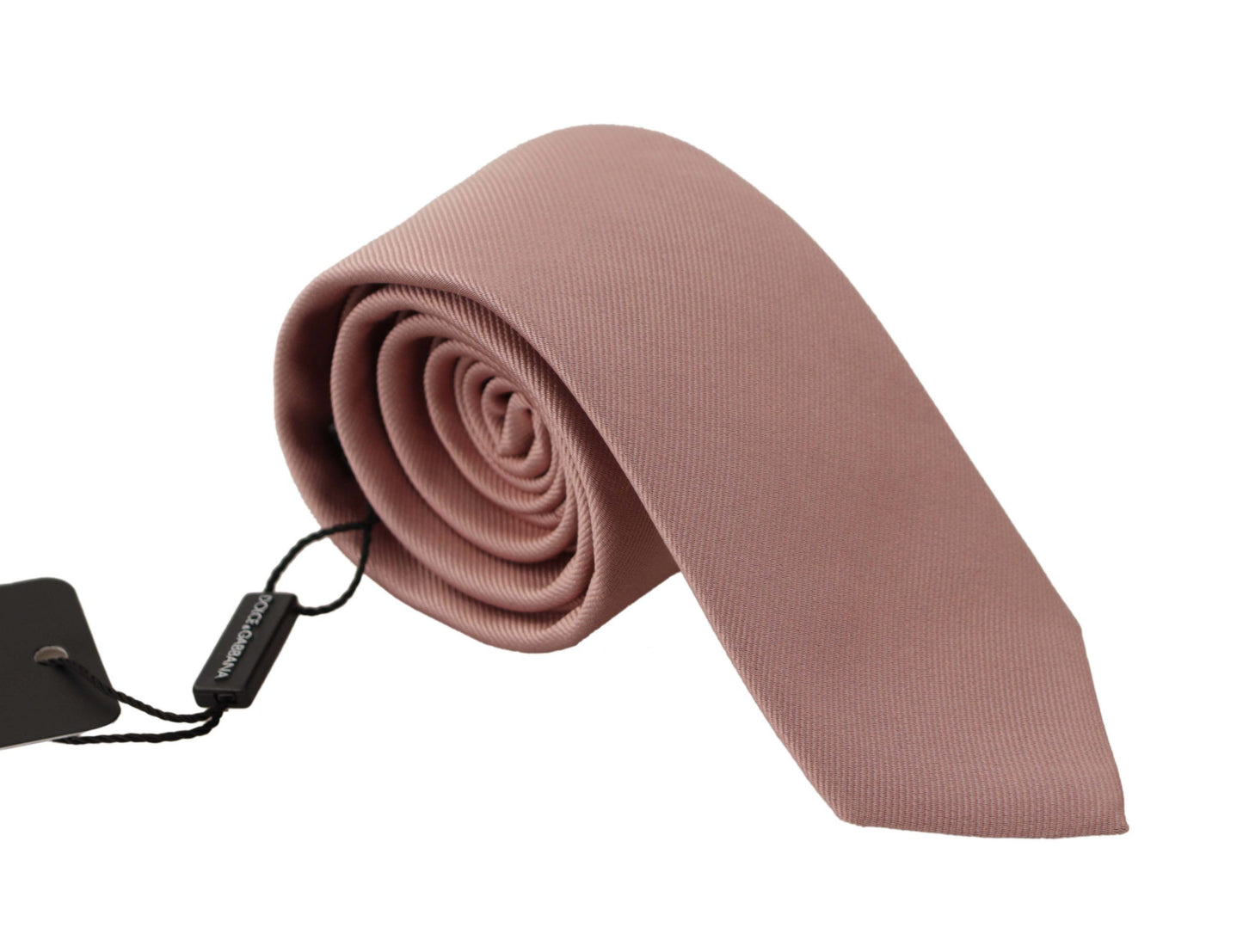 Dolce & Gabbana Elegant Pink Silk Tie for Sophisticated Gentlemen