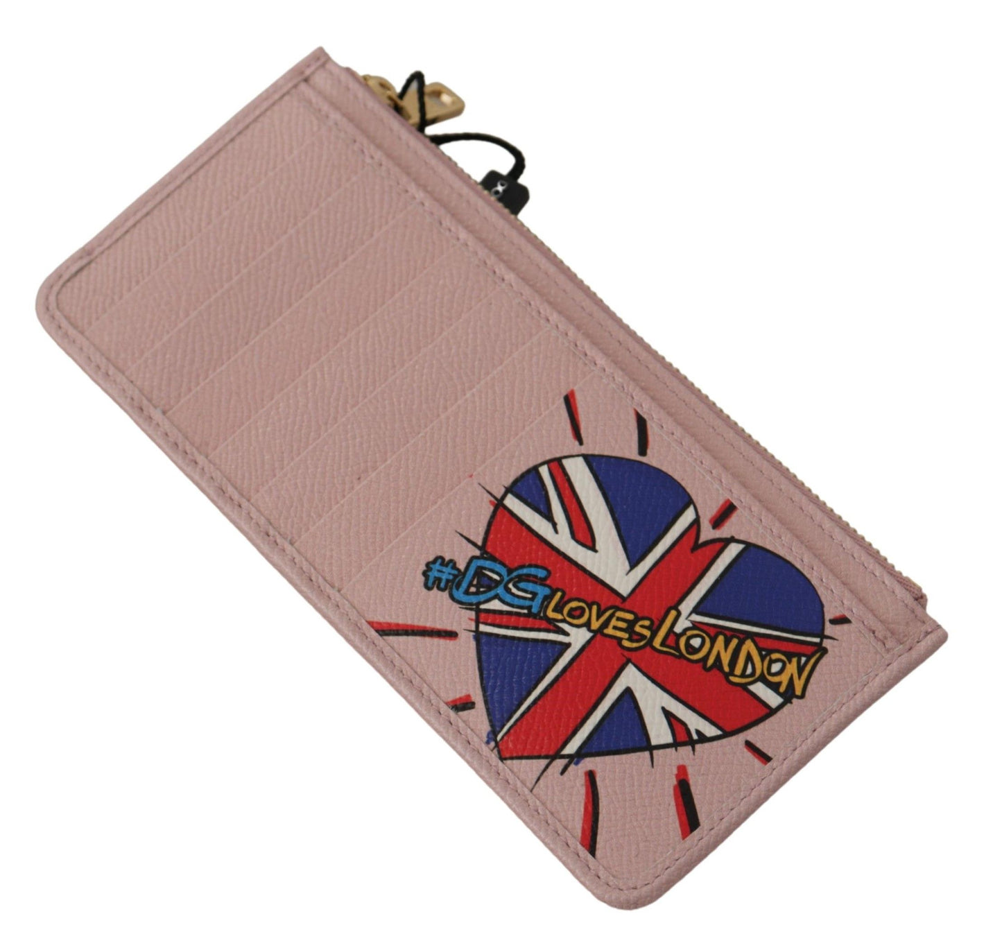 Dolce & Gabbana Pink Leather Long Wallet with Billslot