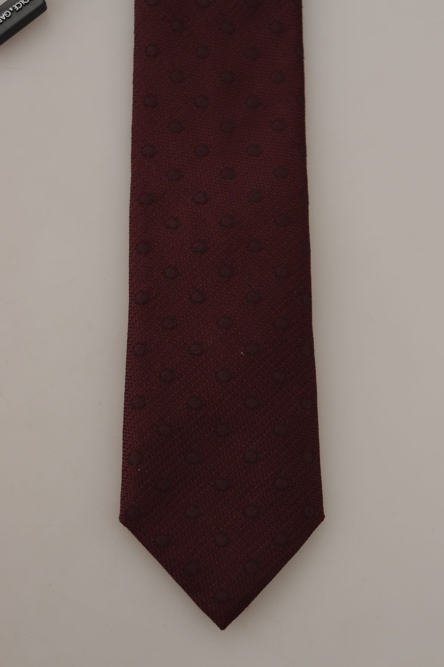 Dolce & Gabbana Elegant Maroon Silk Tie