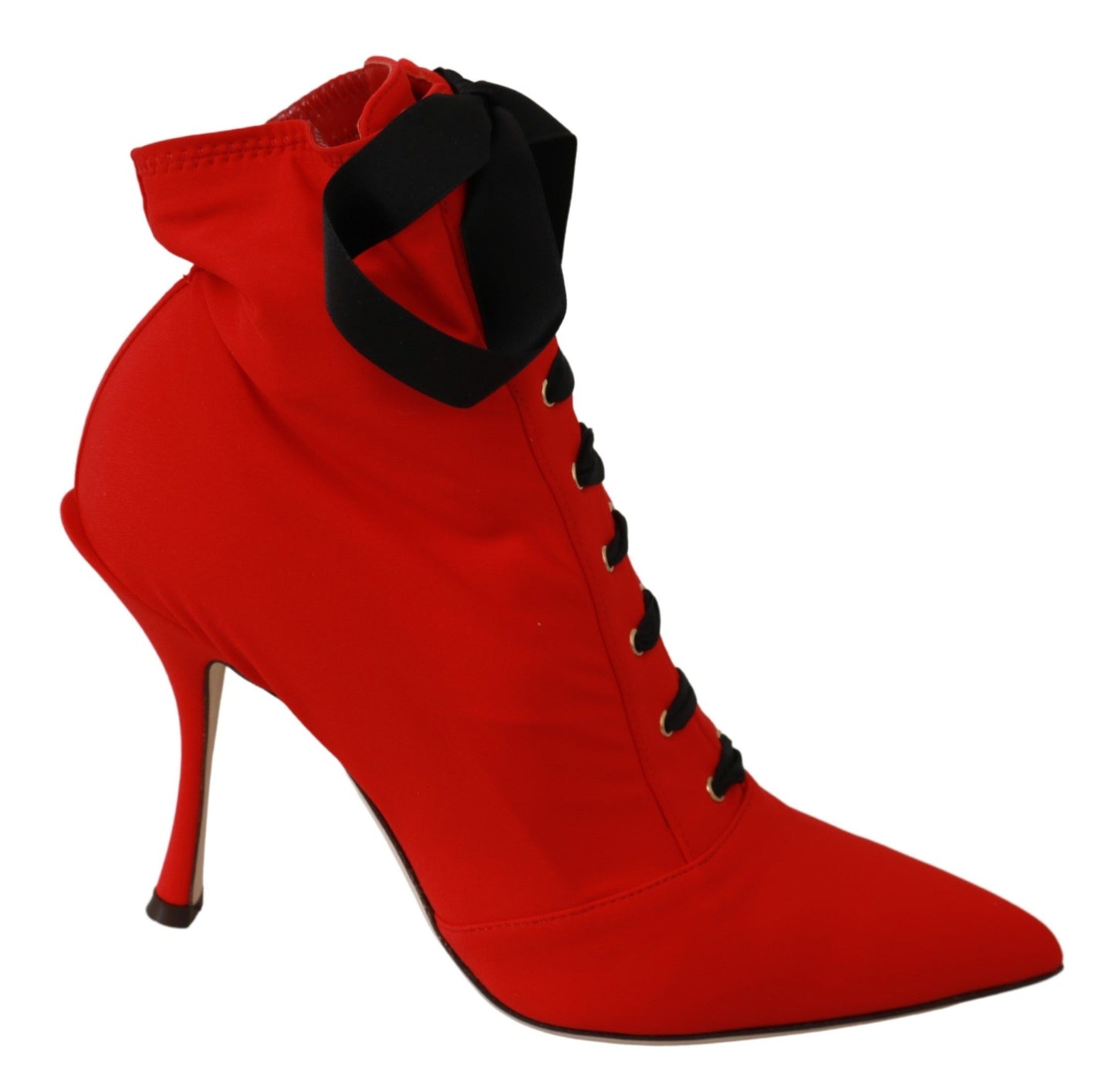 Dolce & Gabbana Elegant Red Bootie Pumps Heels