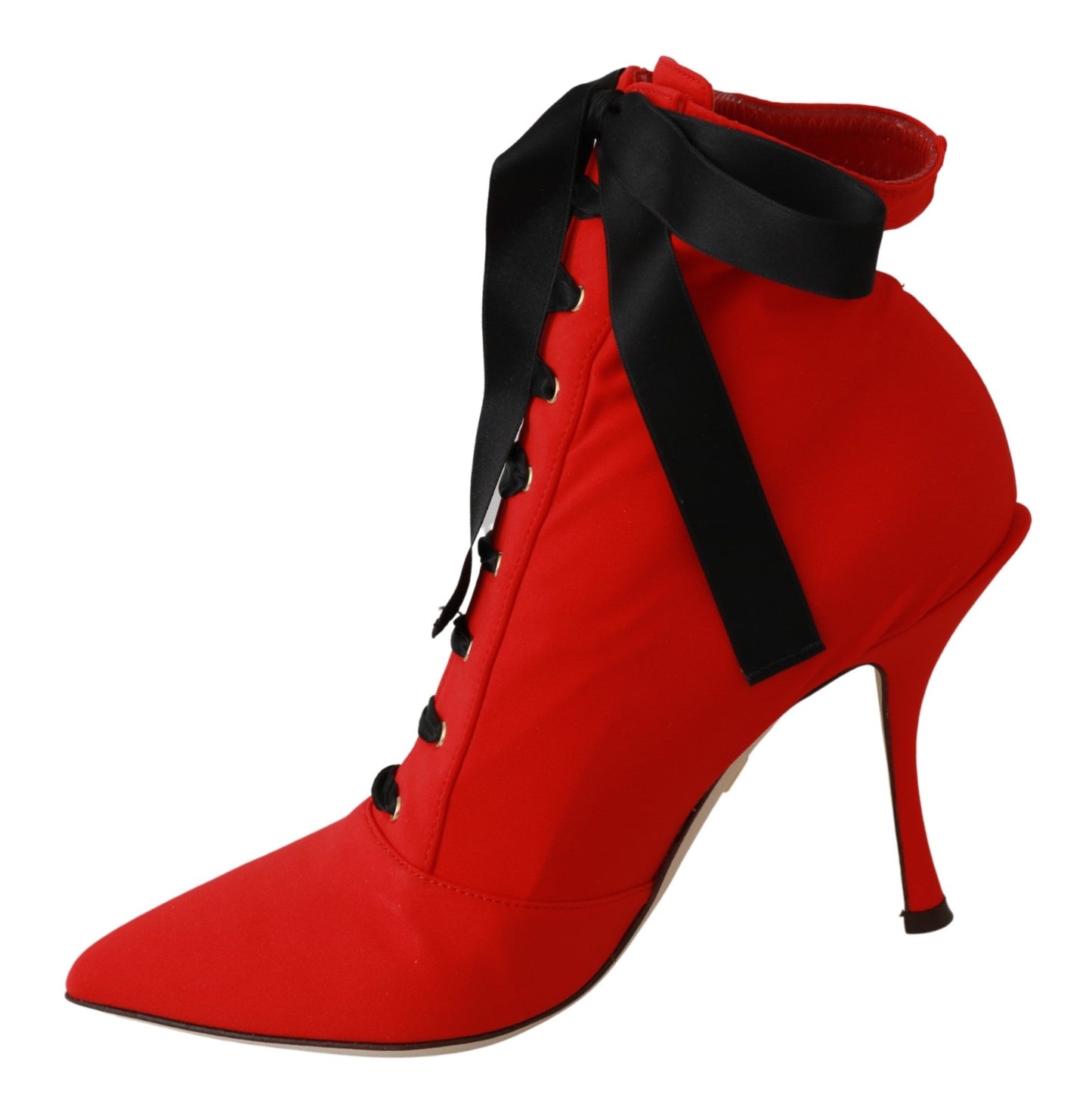 Dolce & Gabbana Elegant Red Bootie Pumps Heels