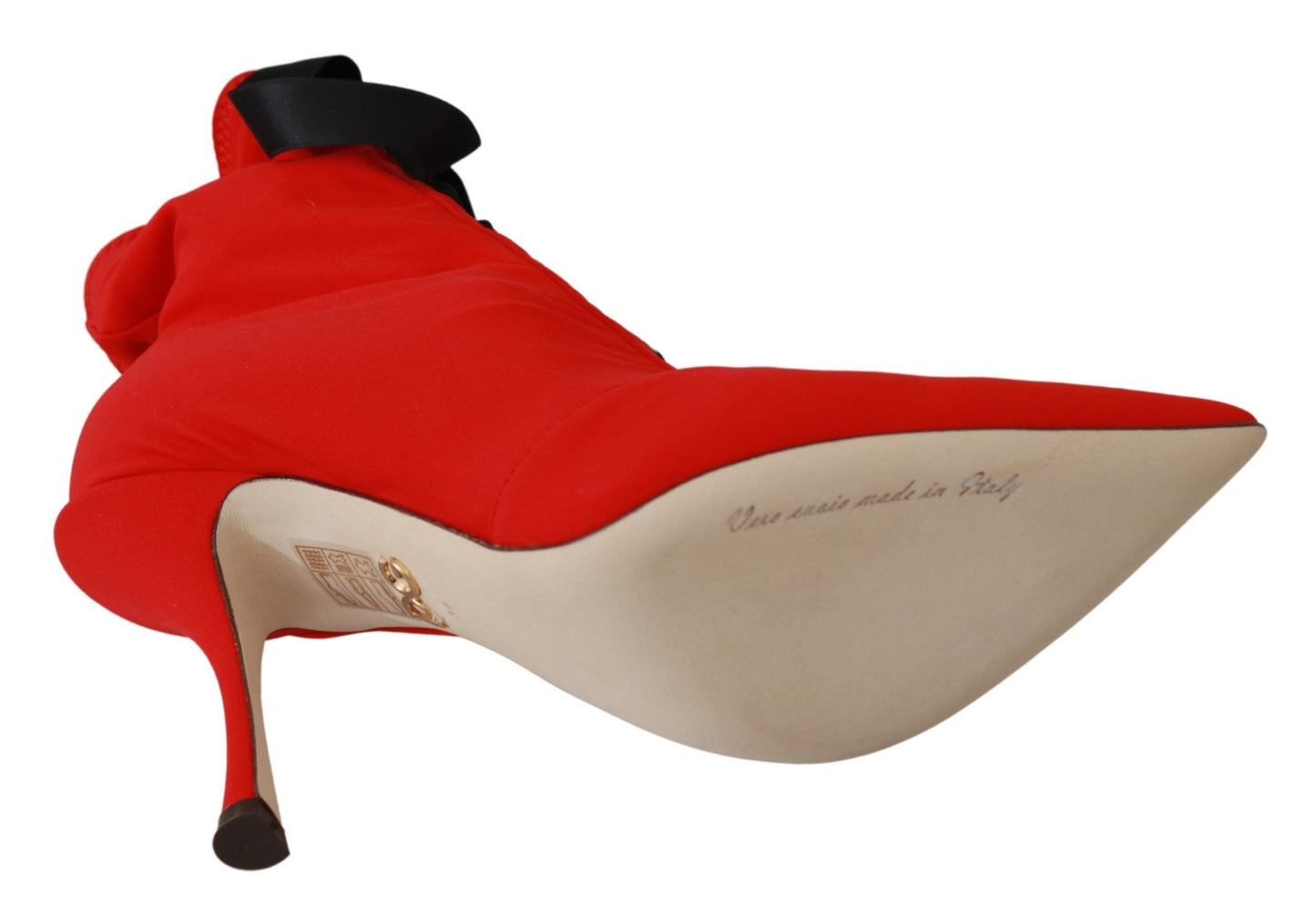 Dolce & Gabbana Elegant Red Bootie Pumps Heels