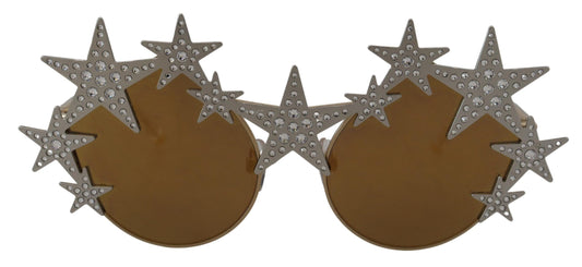 Dolce & Gabbana Gold Star Crystal Embellished Sunglasses