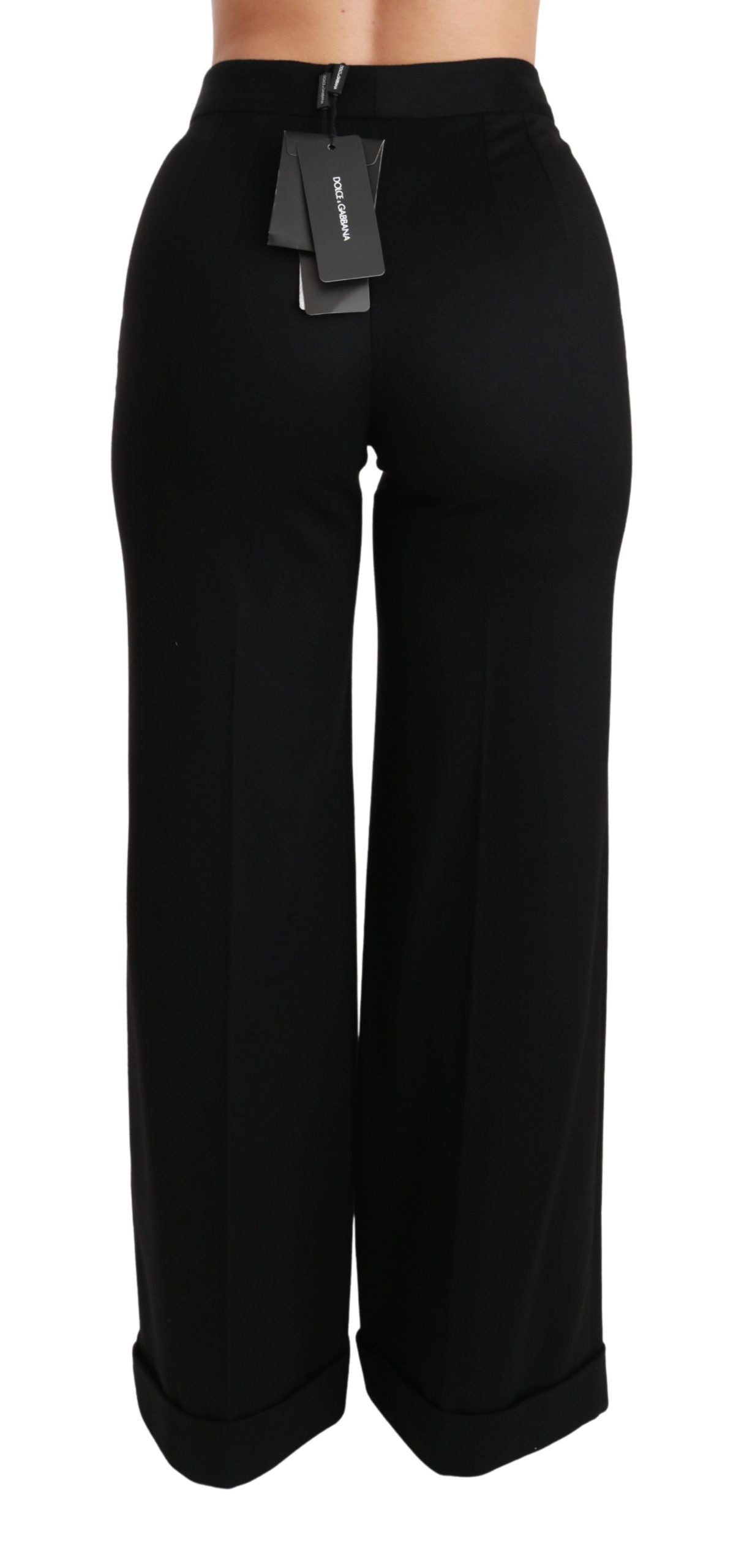 Dolce & Gabbana Elegant High Waist Flared Cashmere Pants