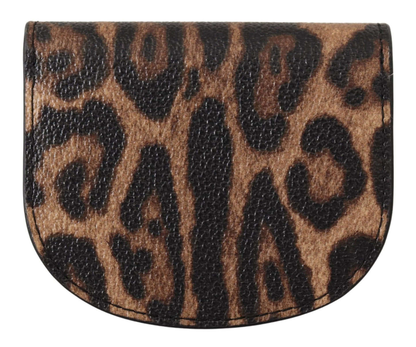 Dolce & Gabbana Elegant Leopard Print Coin Wallet