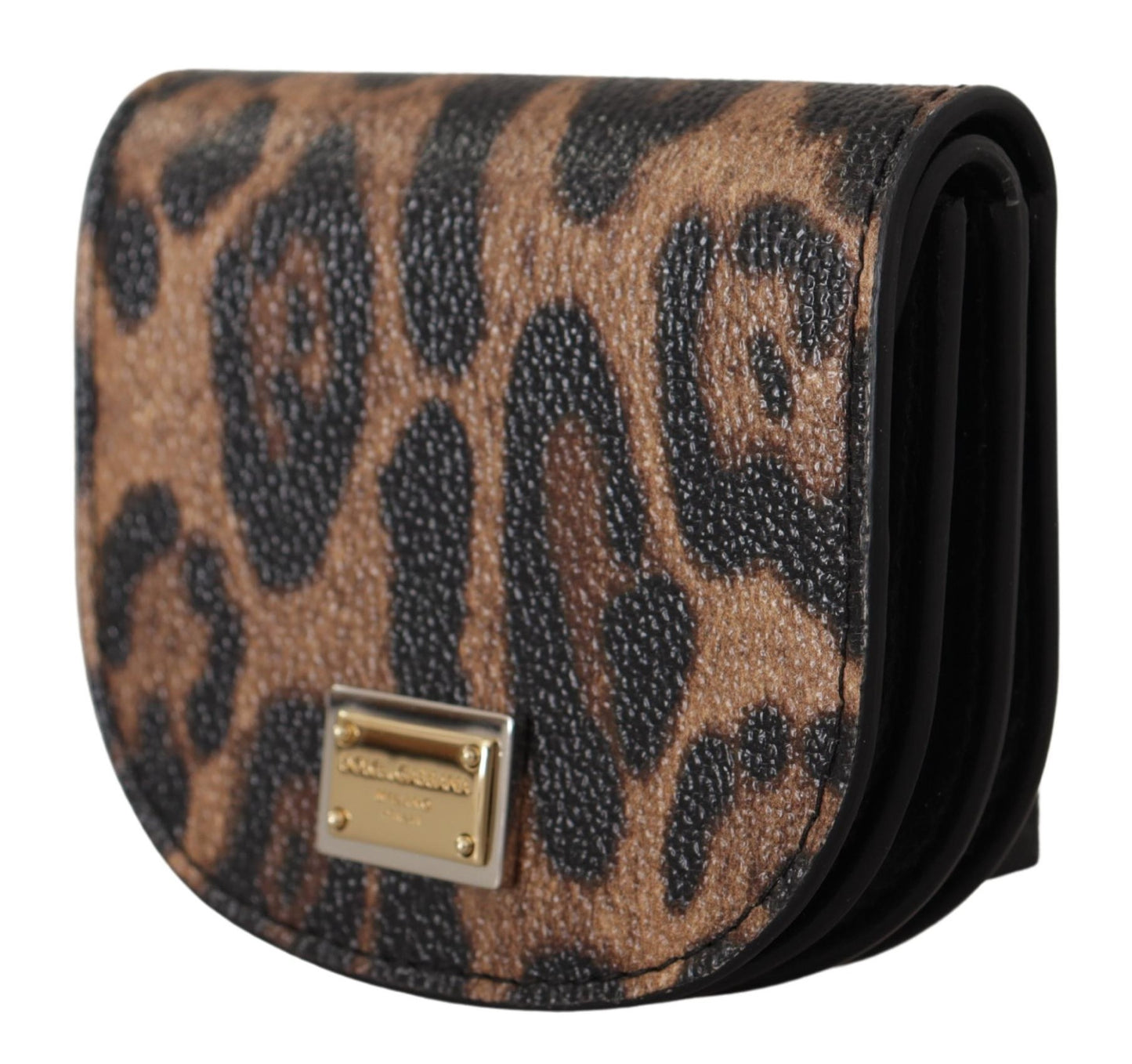 Dolce & Gabbana Elegant Leopard Print Coin Wallet