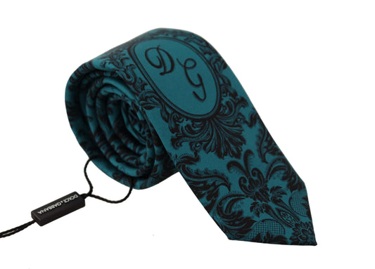 Dolce & Gabbana Elegant Silk Blue Tie - Exclusive Design