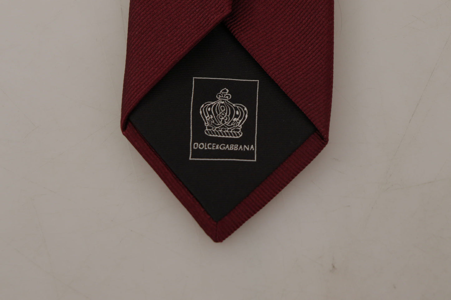 Dolce & Gabbana Elegant Silk Maroon Bow Tie