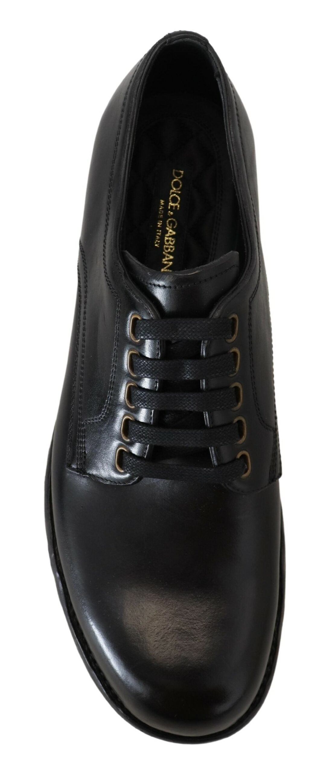 Dolce & Gabbana Elegant Bordeaux Leather Lace-Up Formal Shoes