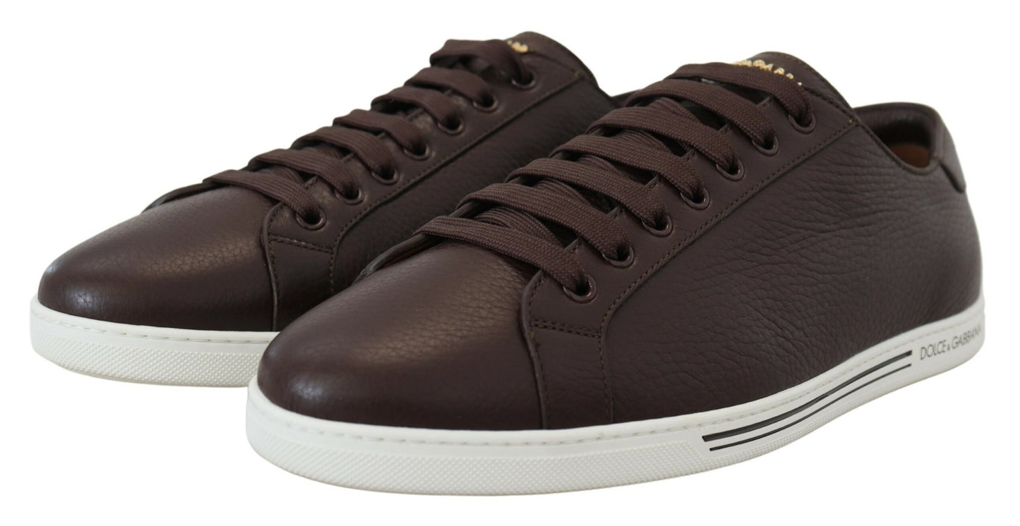 Dolce & Gabbana Elegant Leather Low Top Sneakers