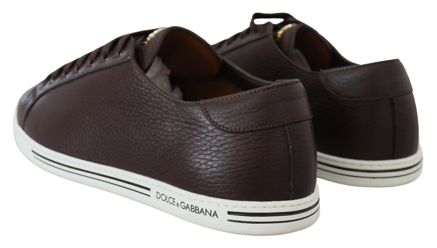 Dolce & Gabbana Elegant Leather Low Top Sneakers