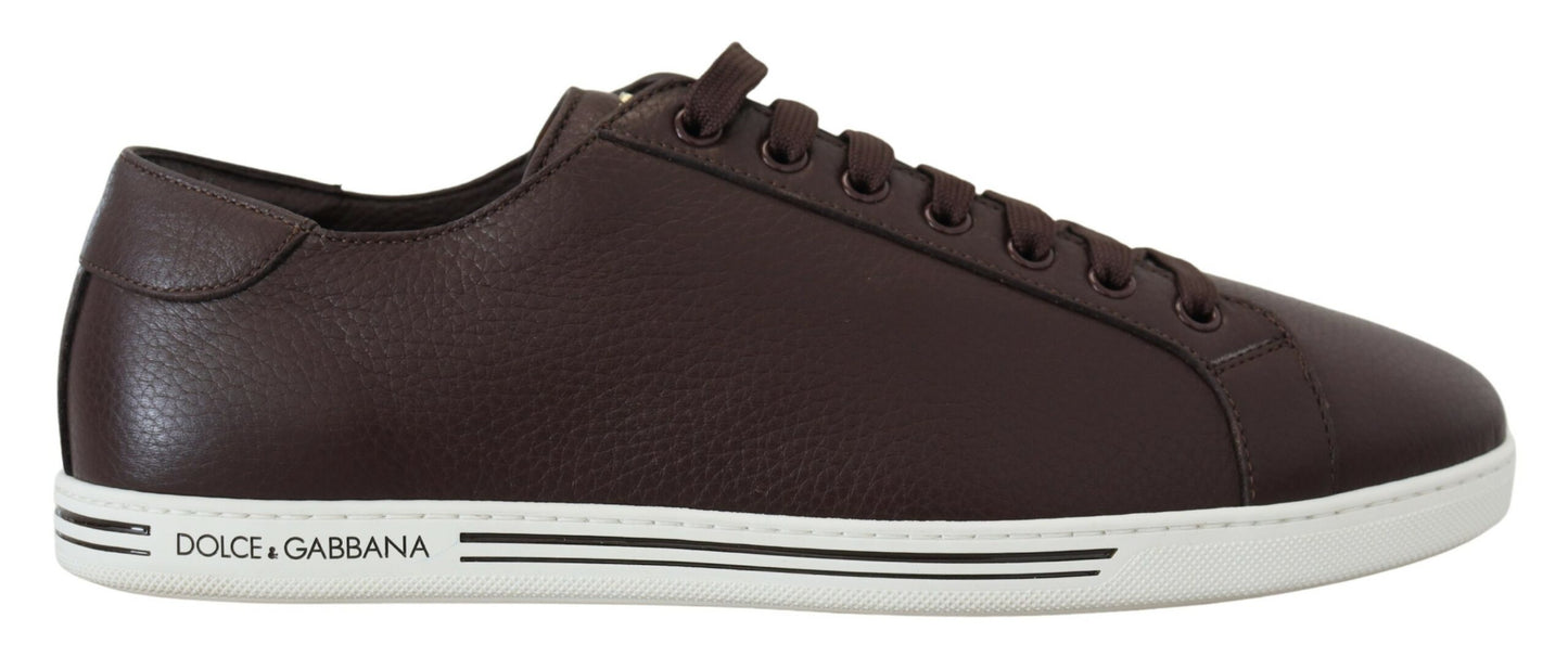 Dolce & Gabbana Elegant Leather Low Top Sneakers