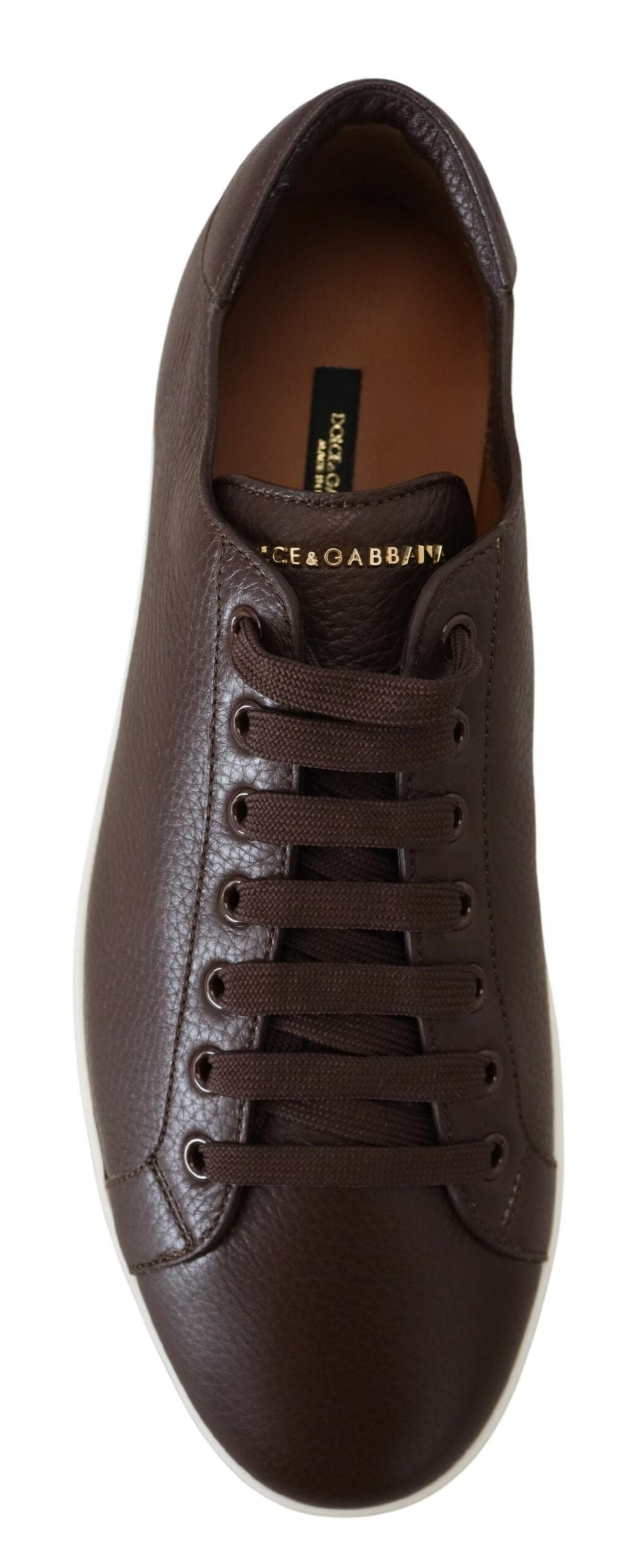 Dolce & Gabbana Elegant Leather Low Top Sneakers