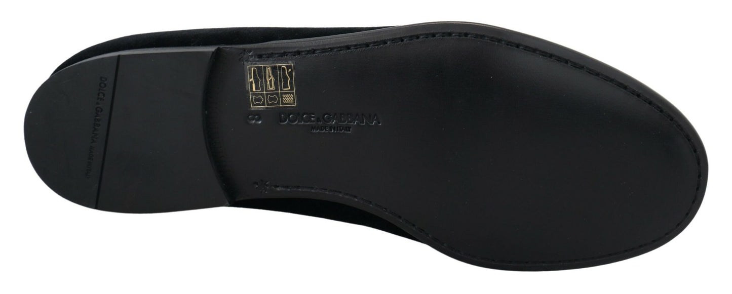 Dolce & Gabbana Elegant Black Slipper Loafers for Formal Occasions