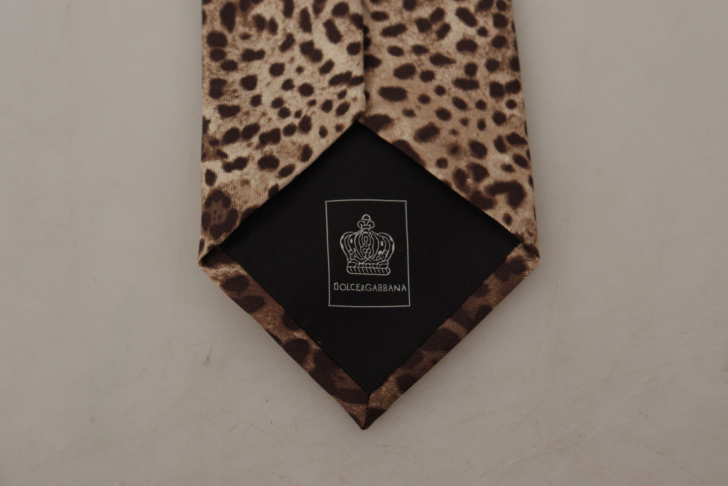 Dolce & Gabbana Elegant Leopard Silk Bow Tie