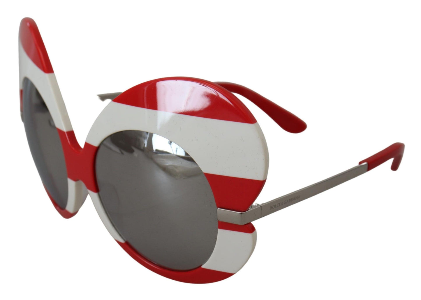 Dolce & Gabbana Butterfly Striped Chic Sunglasses