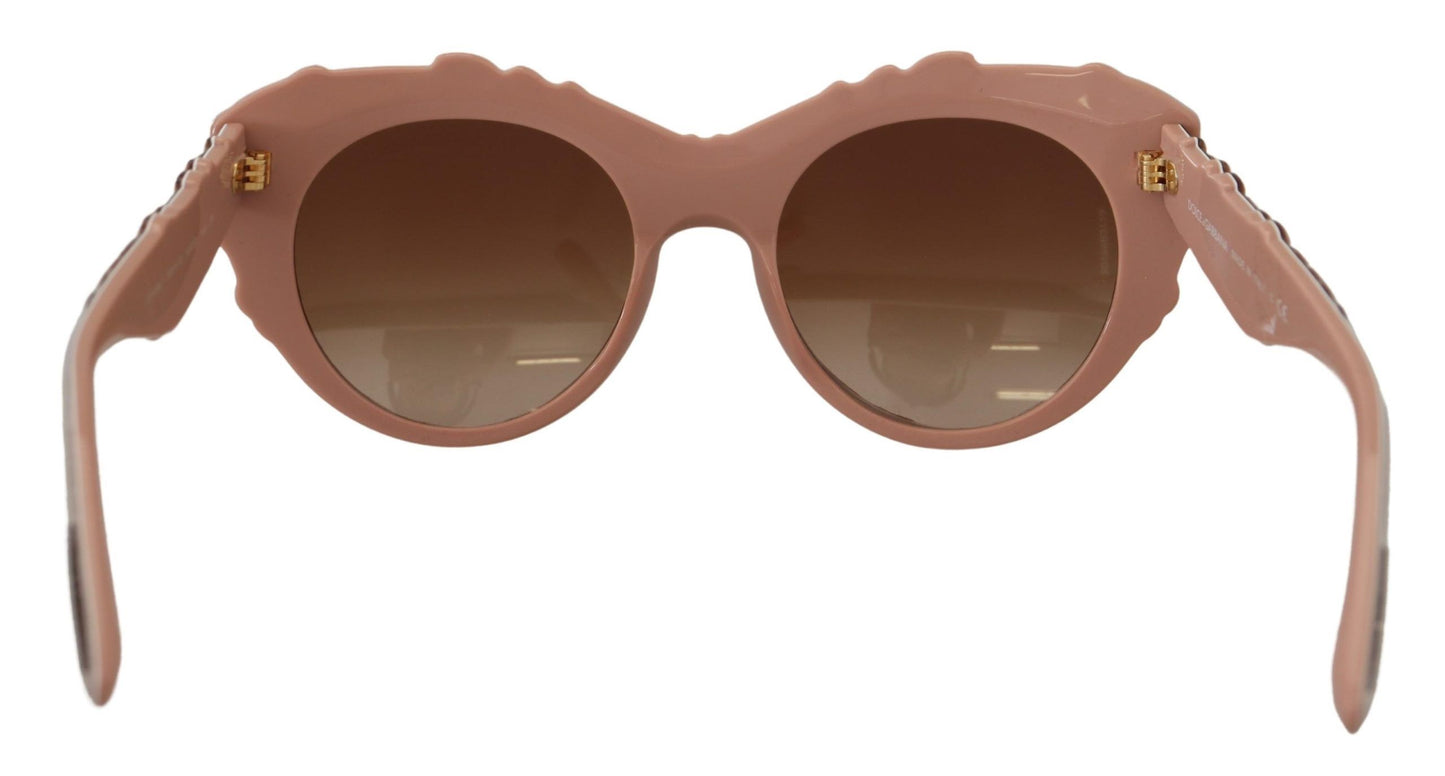 Dolce & Gabbana Chic Pink Acetate Women's Sunglasses