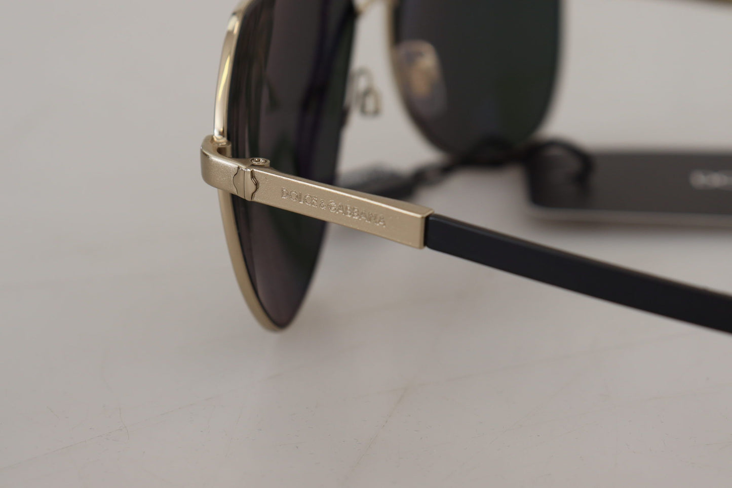 Dolce & Gabbana Chic Gold-Plated Polarized Unisex Sunglasses