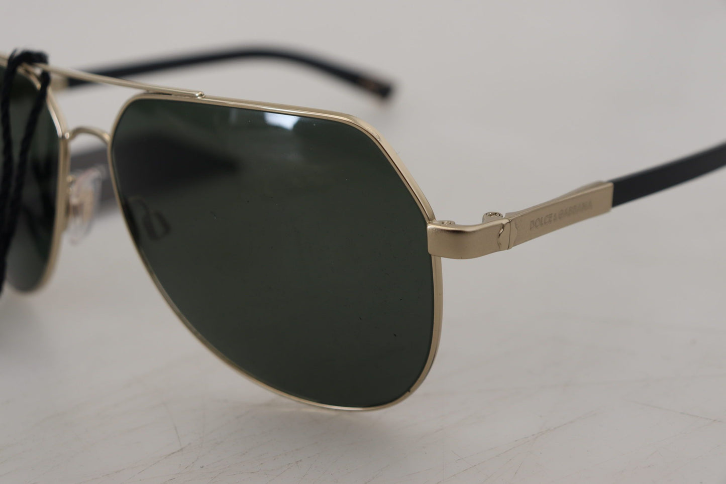 Dolce & Gabbana Chic Gold-Plated Polarized Unisex Sunglasses