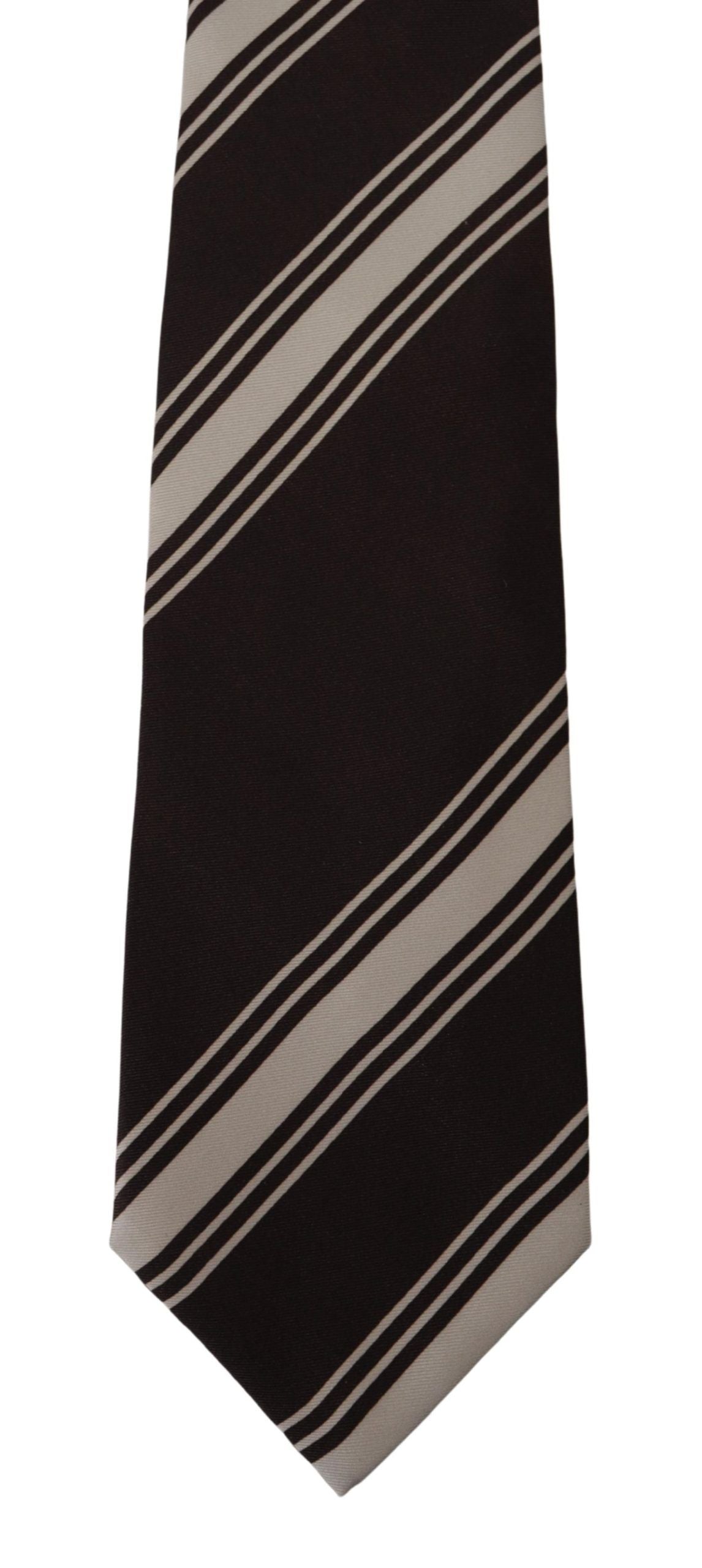 Dolce & Gabbana Elegant Silk Brown Tie for Sophisticated Style