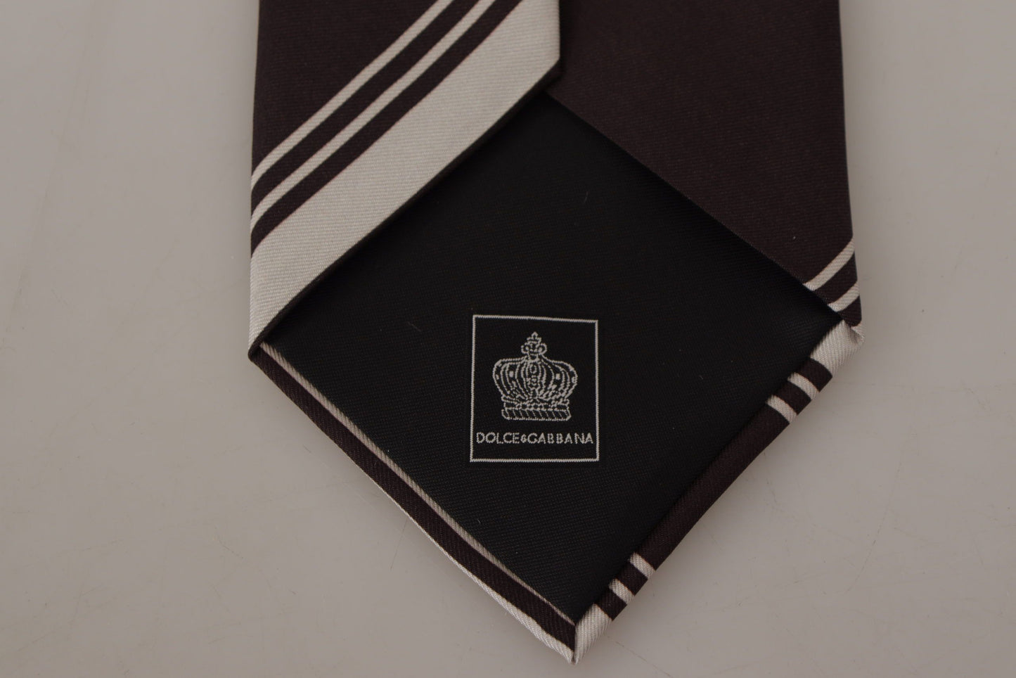 Dolce & Gabbana Elegant Silk Brown Tie for Sophisticated Style