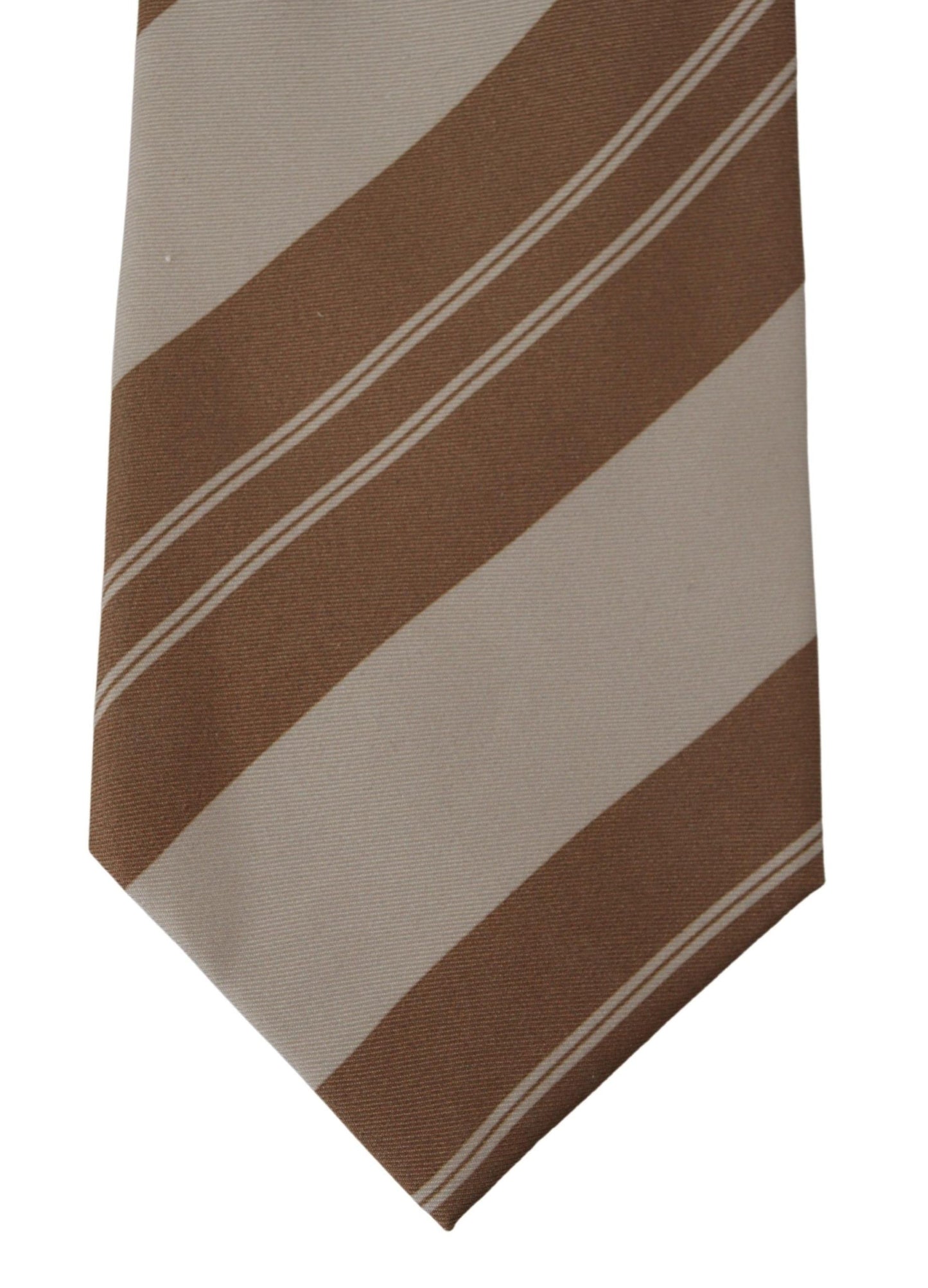 Dolce & Gabbana Elegant Silk Brown Tie for the Modern Gentleman