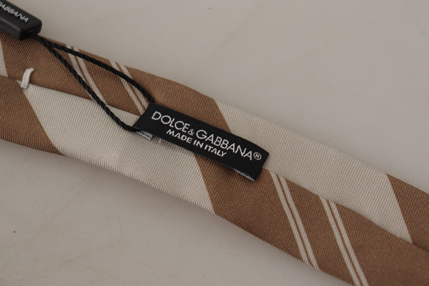 Dolce & Gabbana Elegant Silk Brown Tie for the Modern Gentleman