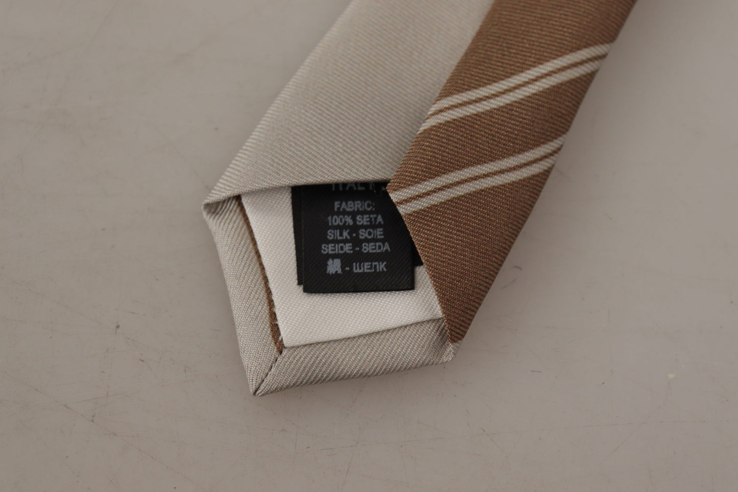 Dolce & Gabbana Elegant Silk Brown Tie for the Modern Gentleman