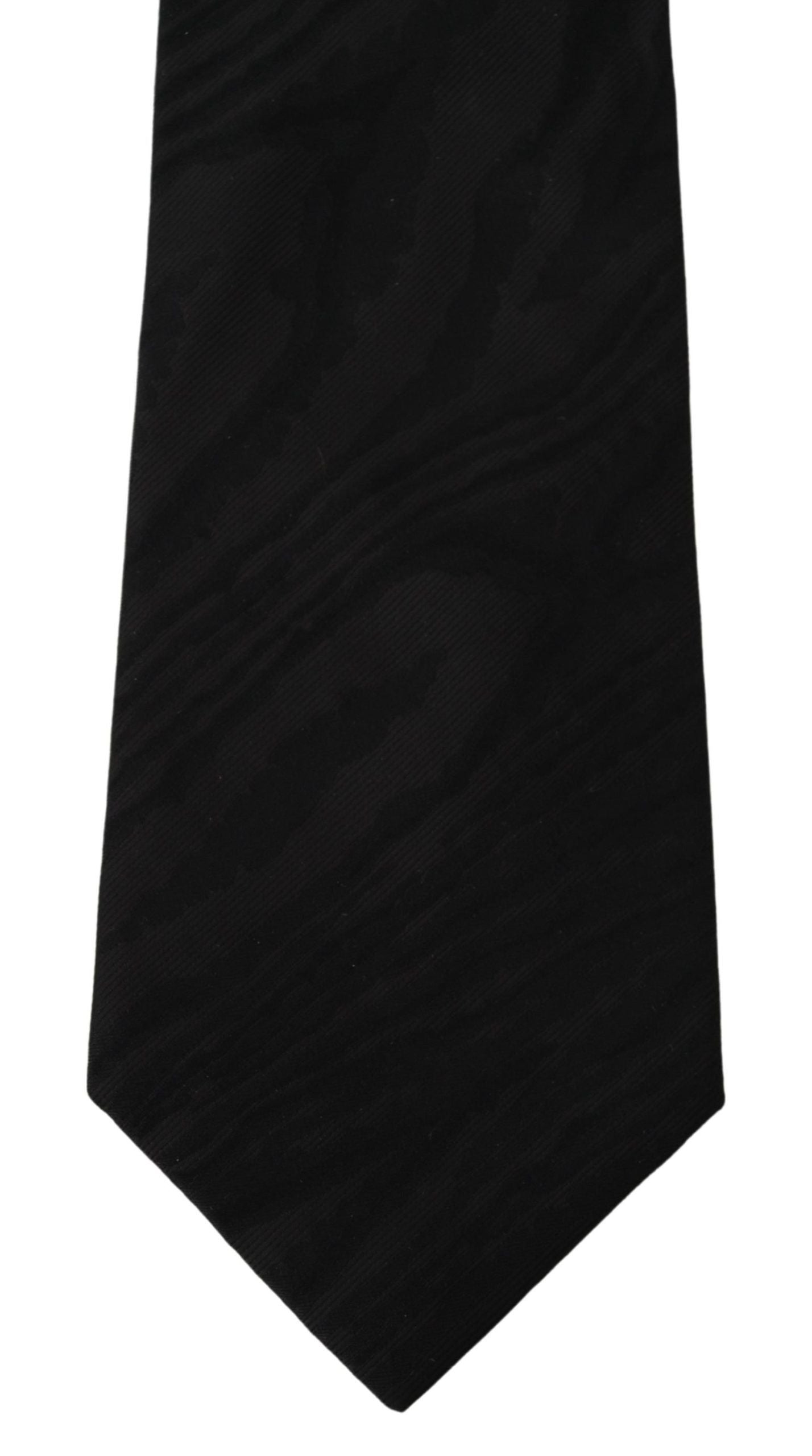 Dolce & Gabbana Elegant Black Silk Tie