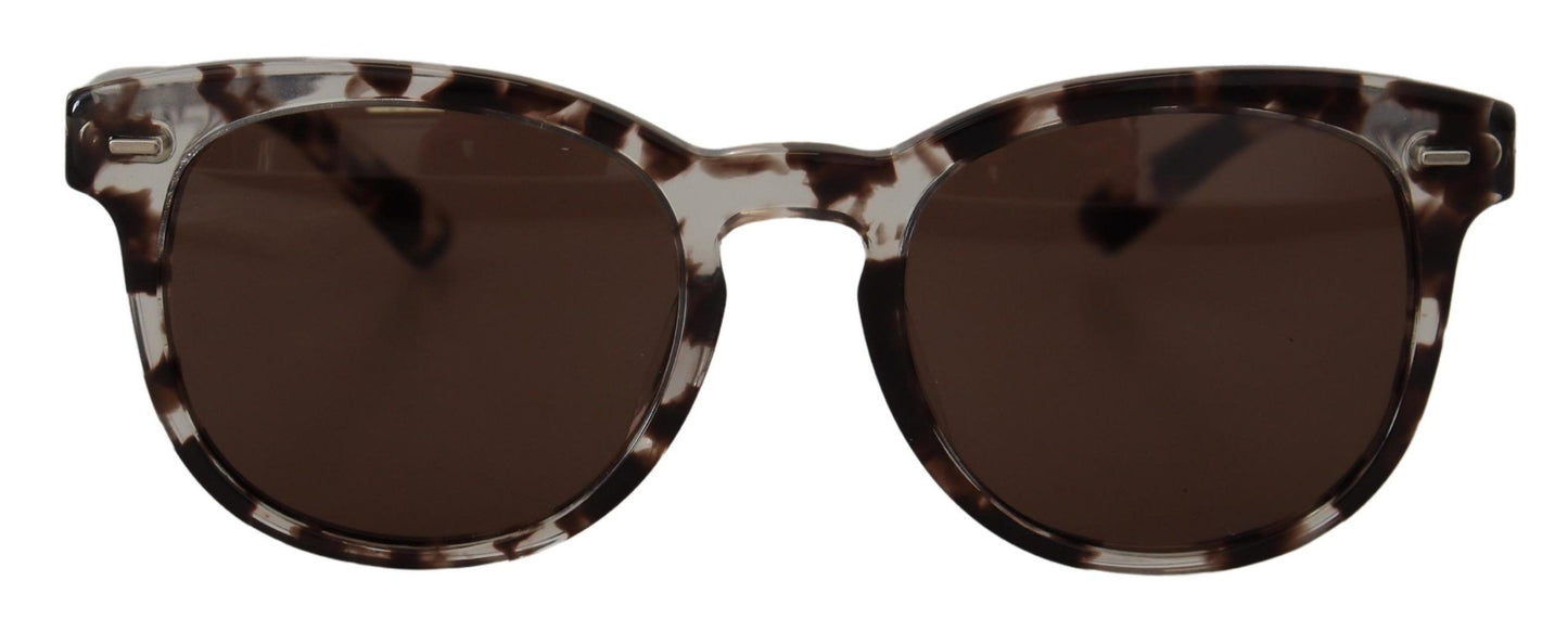 Dolce & Gabbana Elegant Brown Acetate Sunglasses