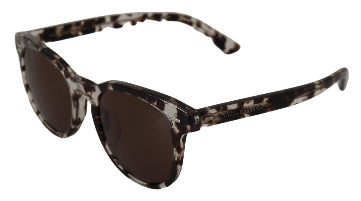 Dolce & Gabbana Elegant Brown Acetate Sunglasses