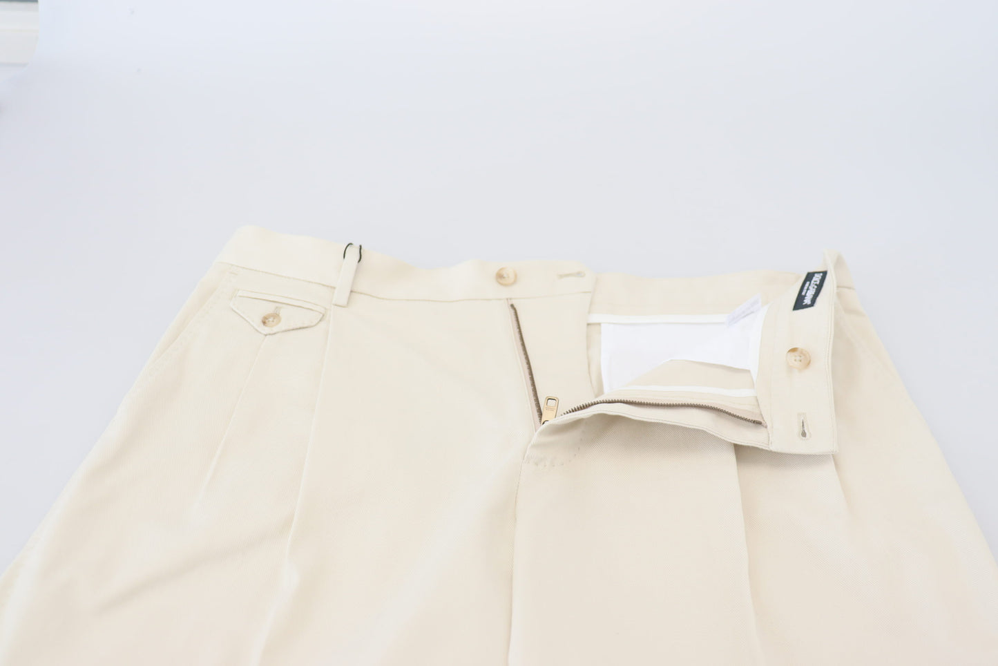 Dolce & Gabbana White Chinos Cotton Stretch Casual Shorts