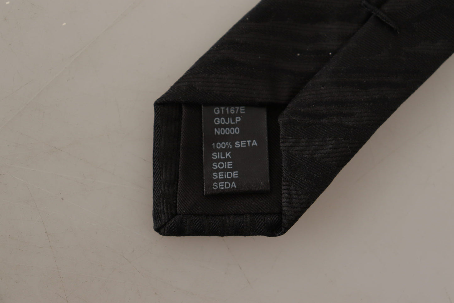 Dolce & Gabbana Elegant Black Silk Tie