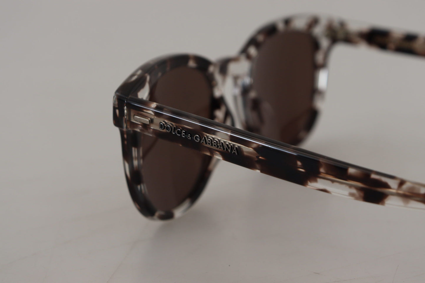 Dolce & Gabbana Elegant Brown Acetate Sunglasses