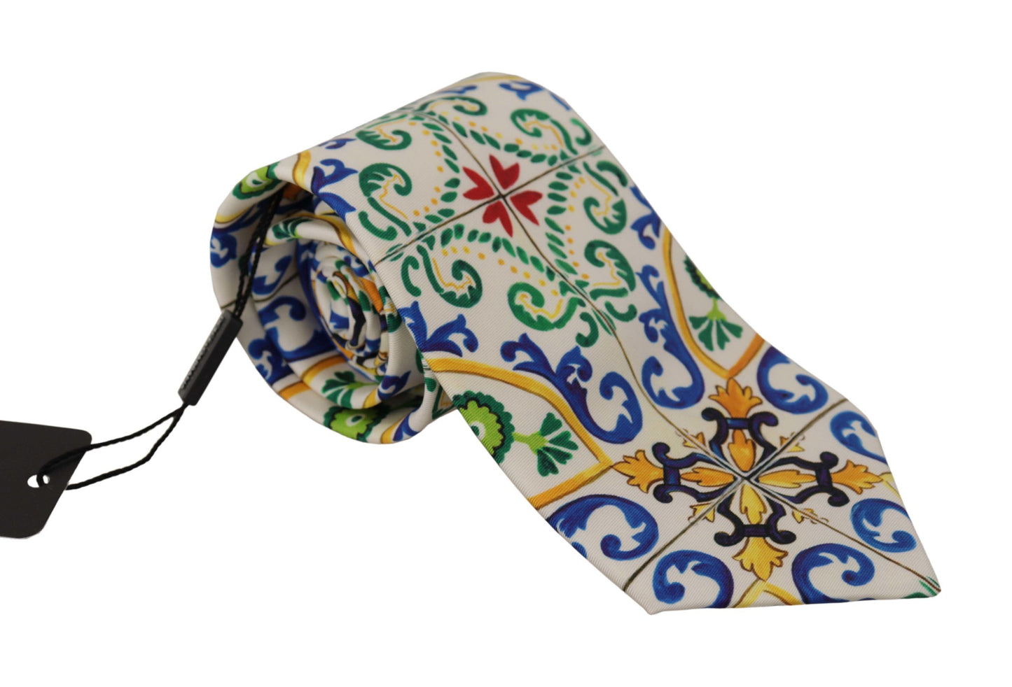 Dolce & Gabbana Elegant Multicolor Majolica Silk Tie