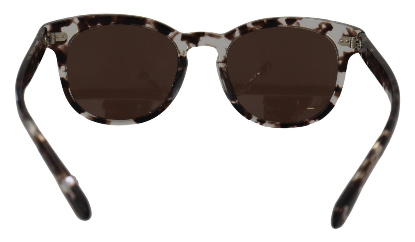 Dolce & Gabbana Elegant Brown Acetate Sunglasses