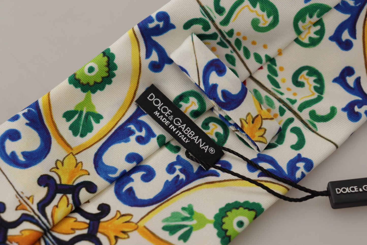 Dolce & Gabbana Elegant Multicolor Majolica Silk Tie