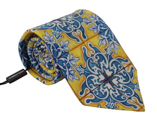 Dolce & Gabbana Sunny Majolica Silk Tie - Exquisite Craftsmanship