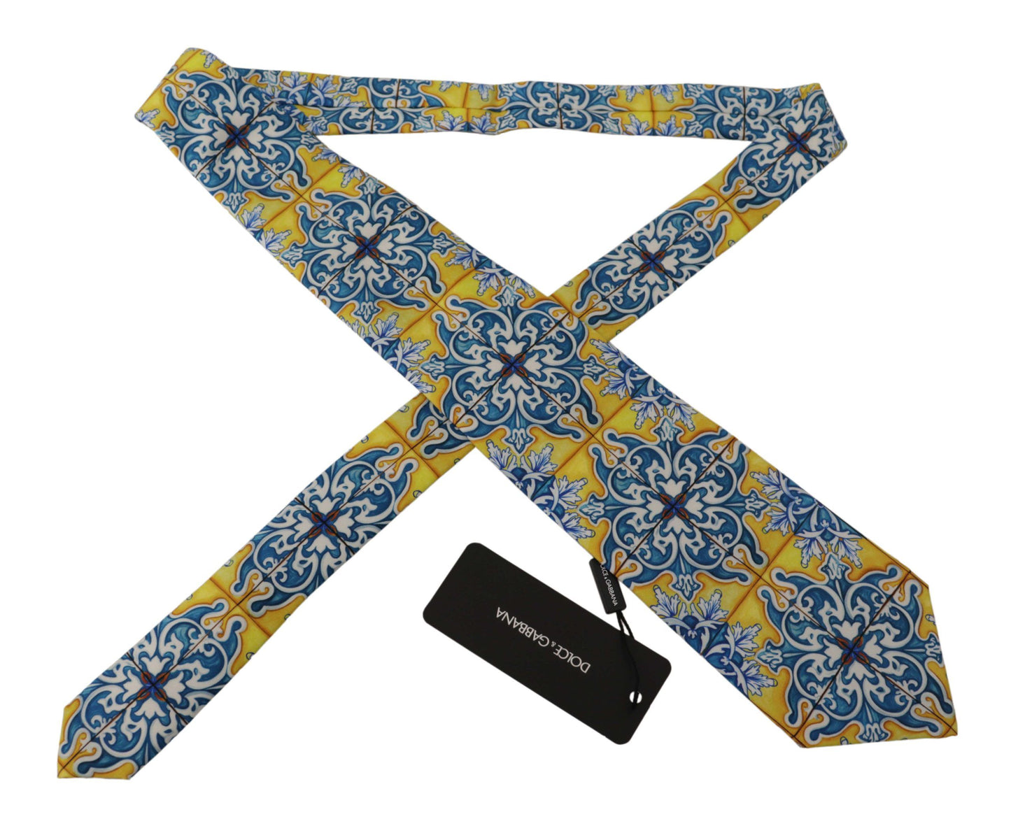 Dolce & Gabbana Sunny Majolica Silk Tie - Exquisite Craftsmanship